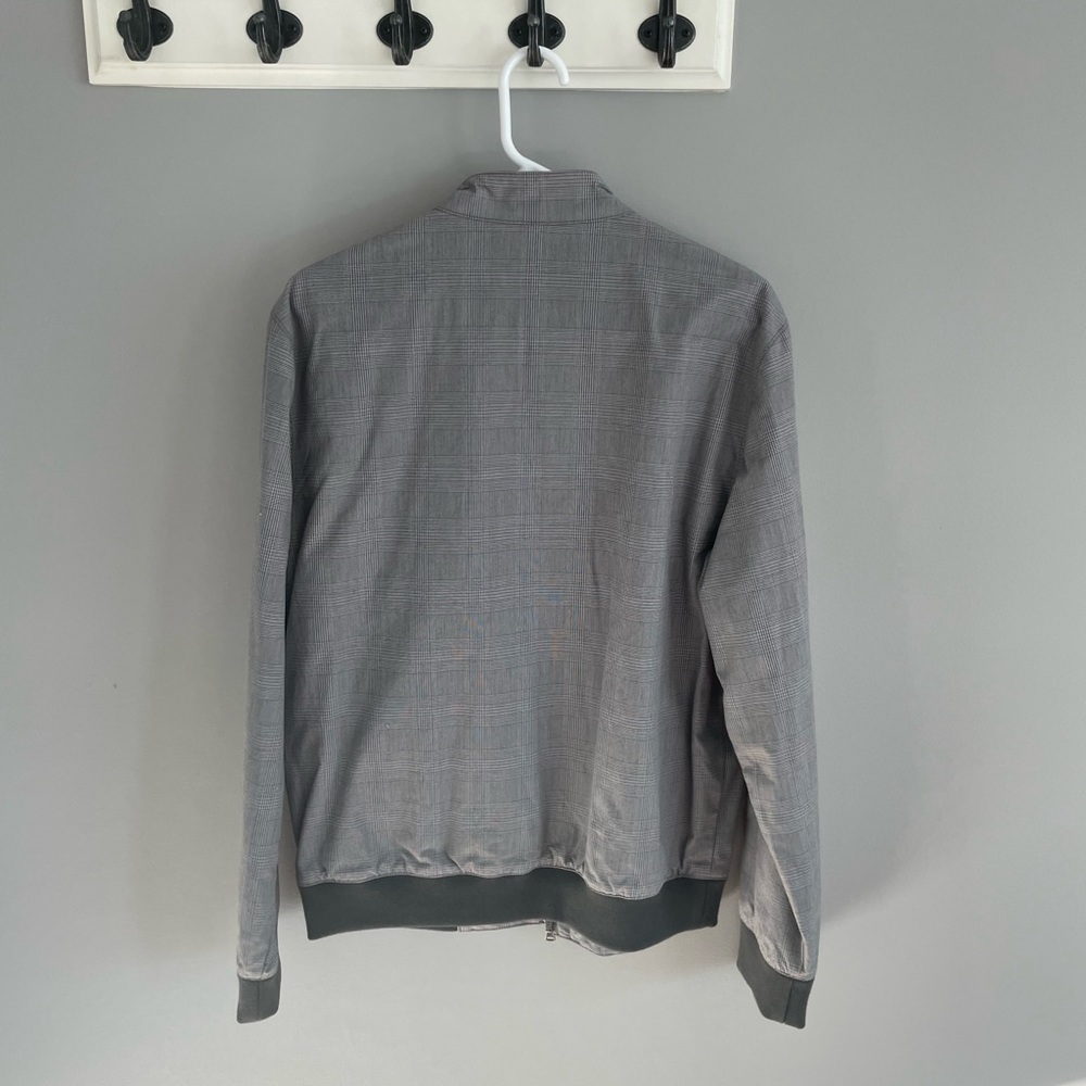 Banana Republic Grey Plaid Golf Coat - Picture 2 of 5